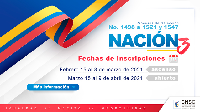 A partir de hoy los colombianos pueden participar en el proceso de selección Nación 3